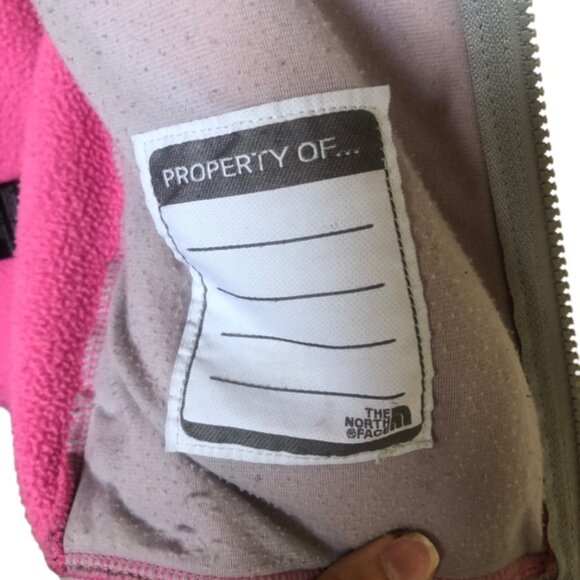 The North Face Youth Girls Fleece Jacket Size XL Fleece Pink and Gray - Picture 8 of 11